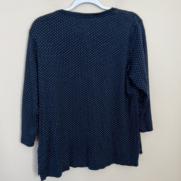 CHAPS L Dark Blue Top - Picture 3 of 4